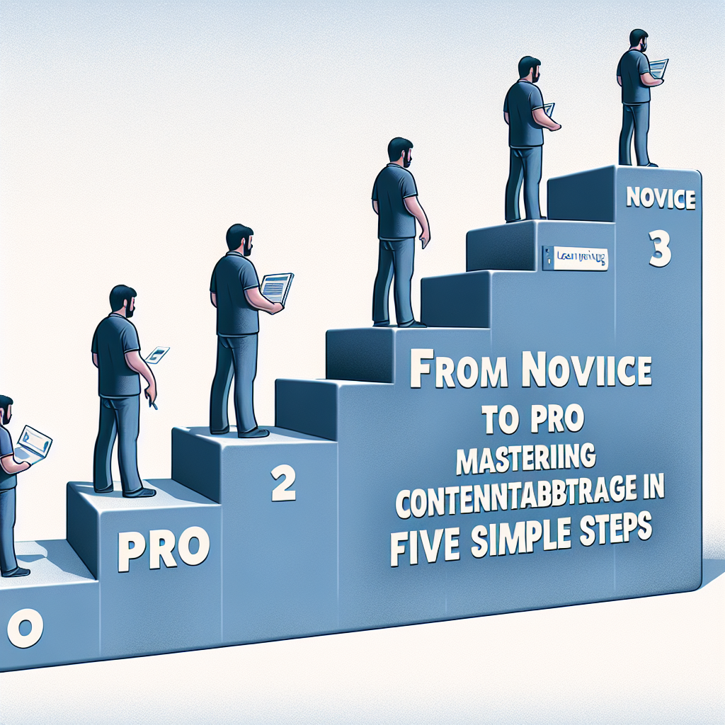 From Novice to Pro: Mastering Content Arbitrage in Five Simple Steps